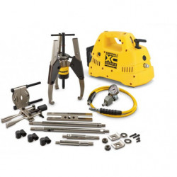 MPS24CE, 24 Ton, Hydraulic Sync Grip Master Puller Set with Cordless Pump 230V