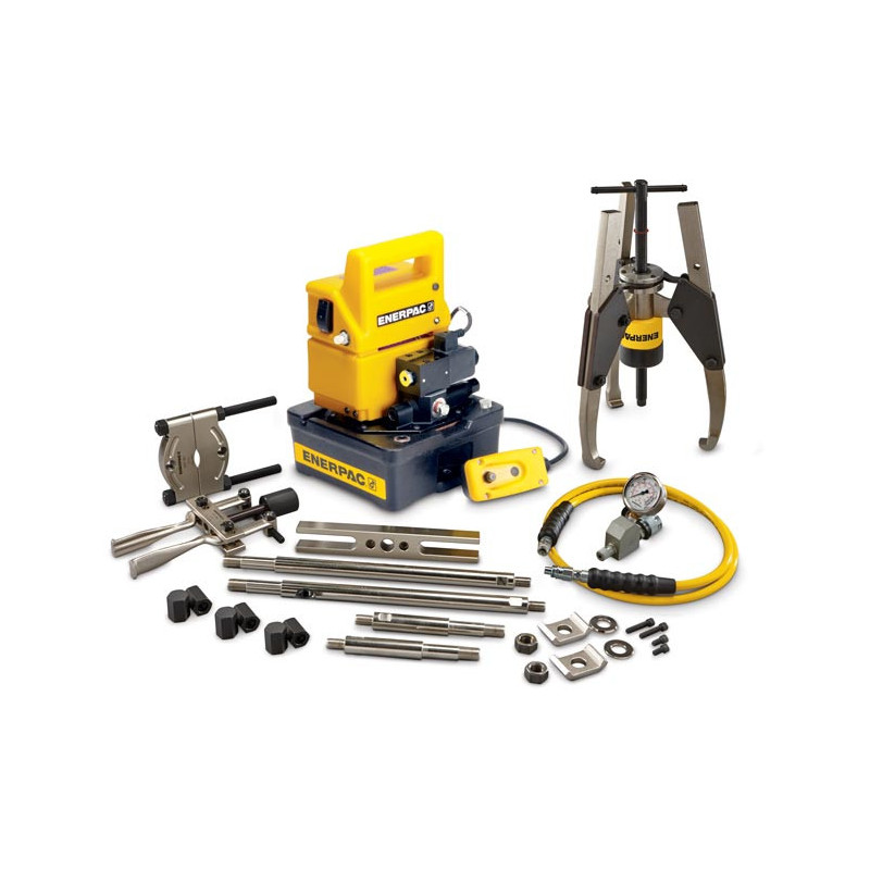  24 Tonnes, Hydraulic Sync Grip Master Puller Ensemble avec pompe électrique 115V