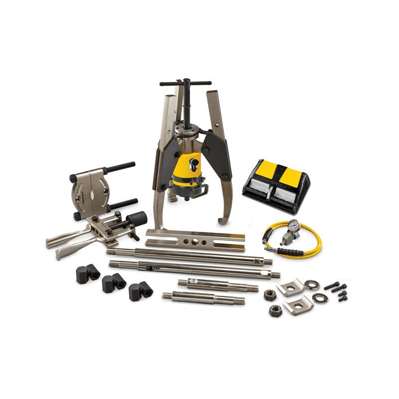 MPS64A, 50 Ton, Hydraulic Sync Grip Master Puller Set with Air Pump