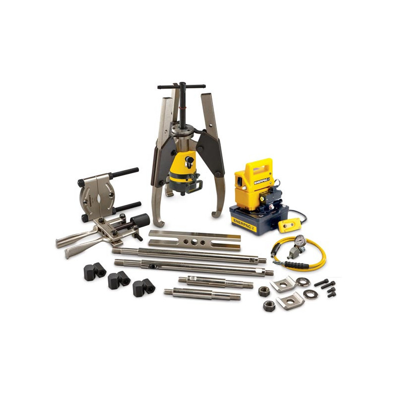 MPS64EB, 50 Ton, Hydraulic Sync Grip Master Puller Set with Electric Pump 115V