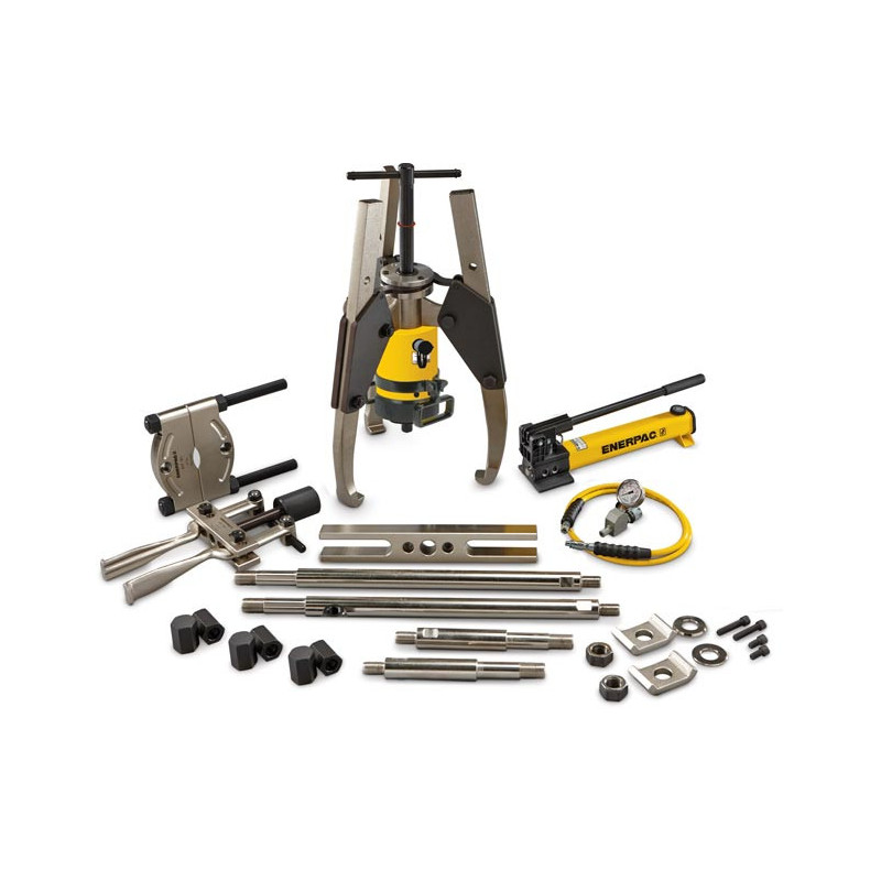 MPS64H, 50 Ton, Hydraulic Sync Grip Master Puller Set with Hand Pump