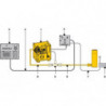 Split-Flow Pump Kit for Single SFP-Pump in Multiple-Point Synchronous Lifting Operation