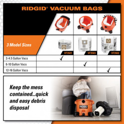 High-Efficiency Dust Bags (VF3503) 