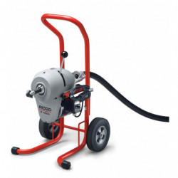 Machine avec gant RIDGID A-1 de nettoyage de canalisation, clé de découplage A-12 et gaine de guidage arrière A-34-12, plus kit