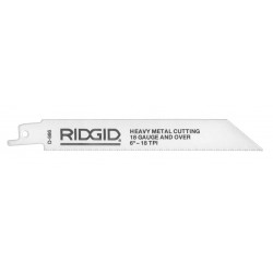 Lame de scie alternative RIDGID pour dégrossissage du bois 6 po (150 mm) – 6 dents par po – paquet de 5