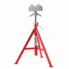RJ-98 24" - 42" Rolller Head Low Pipe Stand 