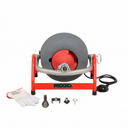 K-3800 Machine with: – AUTOFEED – C-32, 3/8" (10 mm) x 75' (23 m) Cable – T-202 Bulb Auger – T-205 “C” Cutter – T-211 Spade Cut