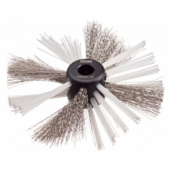 Brosse en nylon/acier de 4"...