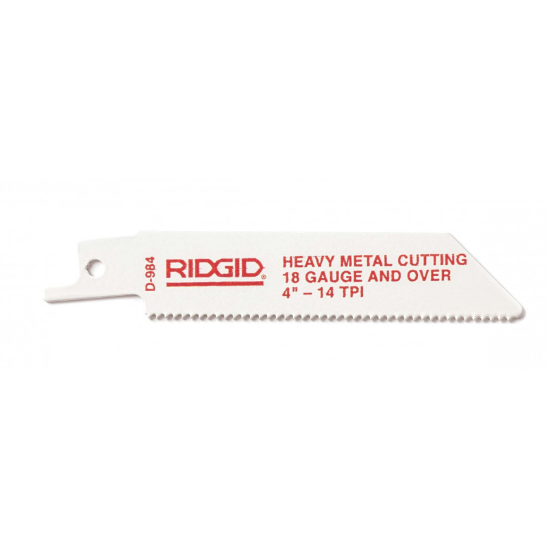 RIDGID Non-Ferrous Metals 4" (100mm) Reciprocating Saw Blade  - 14 Teeth Per in. - 5 Pack 